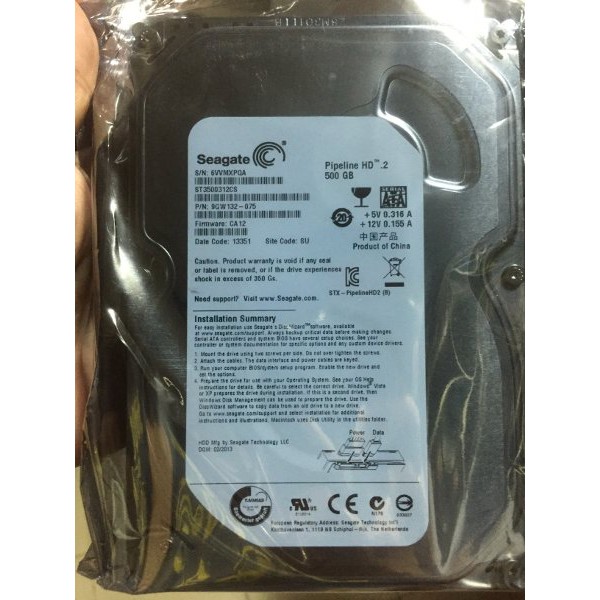 HDD SEAGATE 500 GB SATA 3.5 PI