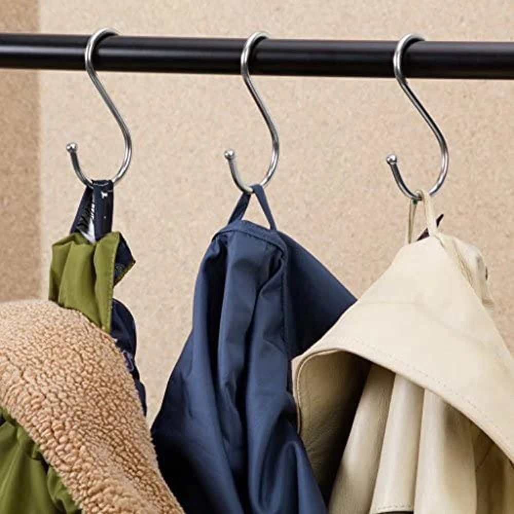 Hanger Kait Kail Gantungan Hook Serbaguna Stainless isi 10PCS bentuk S