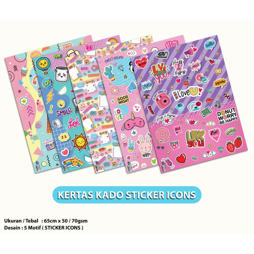 

Packing Tambahan kertas kado