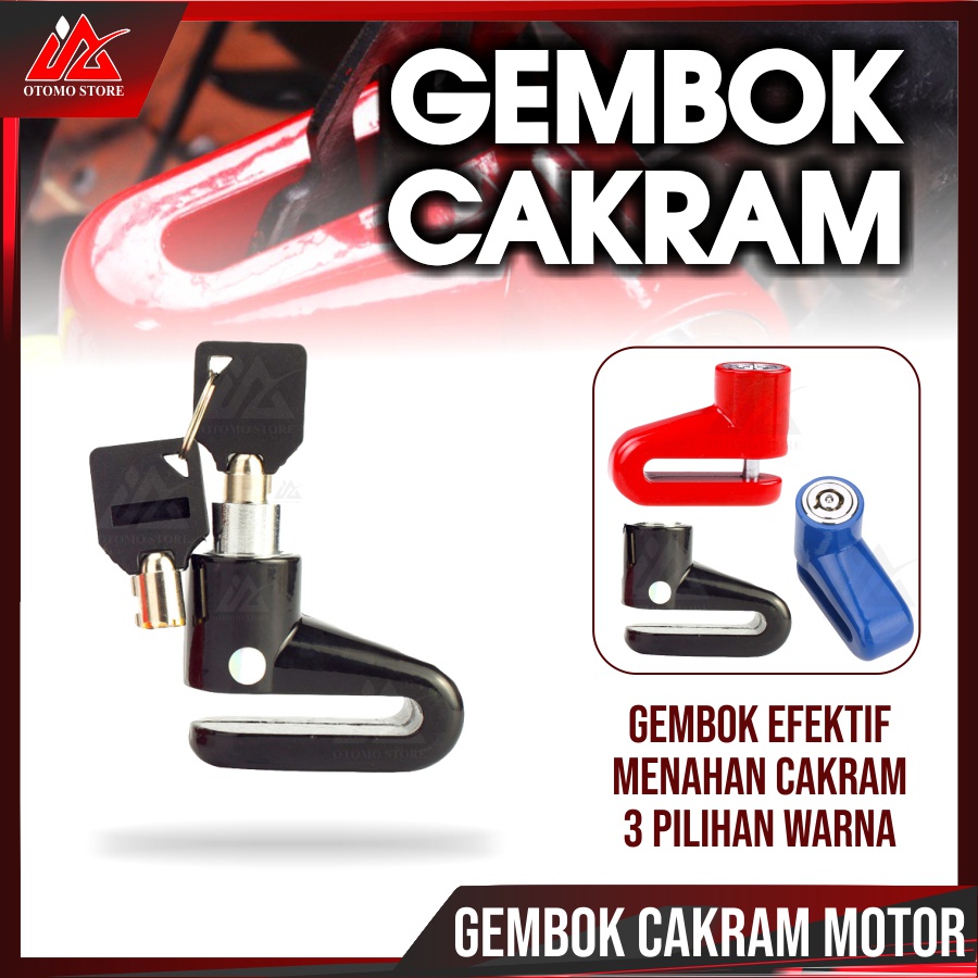 GEMBOK CAKRAM Disklock Original Rem Disc Brake Lock Safety Anti Maling PnP Semua Merek Motor