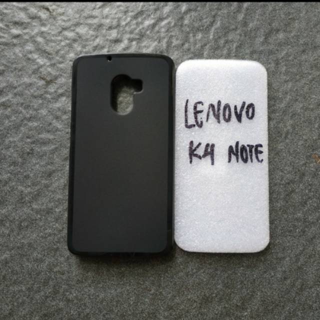 LENOVO K4 NOTE / LENOVO A7010 softcase karet silikon hitam dan tutup belakang mantul murah meriah