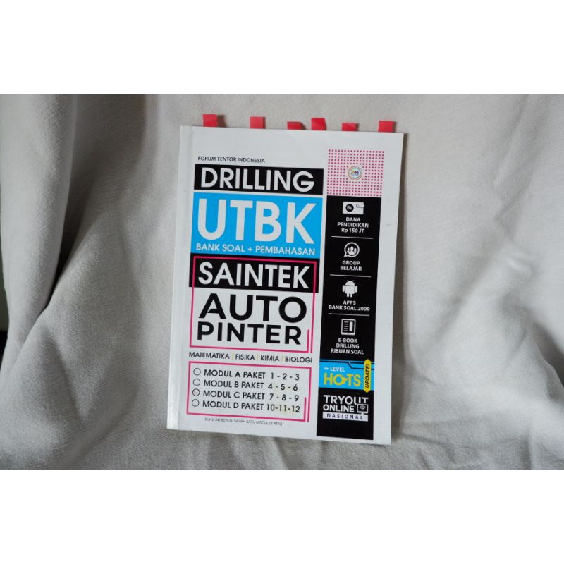 PRELOVED BUKU DRILLING UTBK (BANK SOAL + PEMBAHASAN) SAINTEK