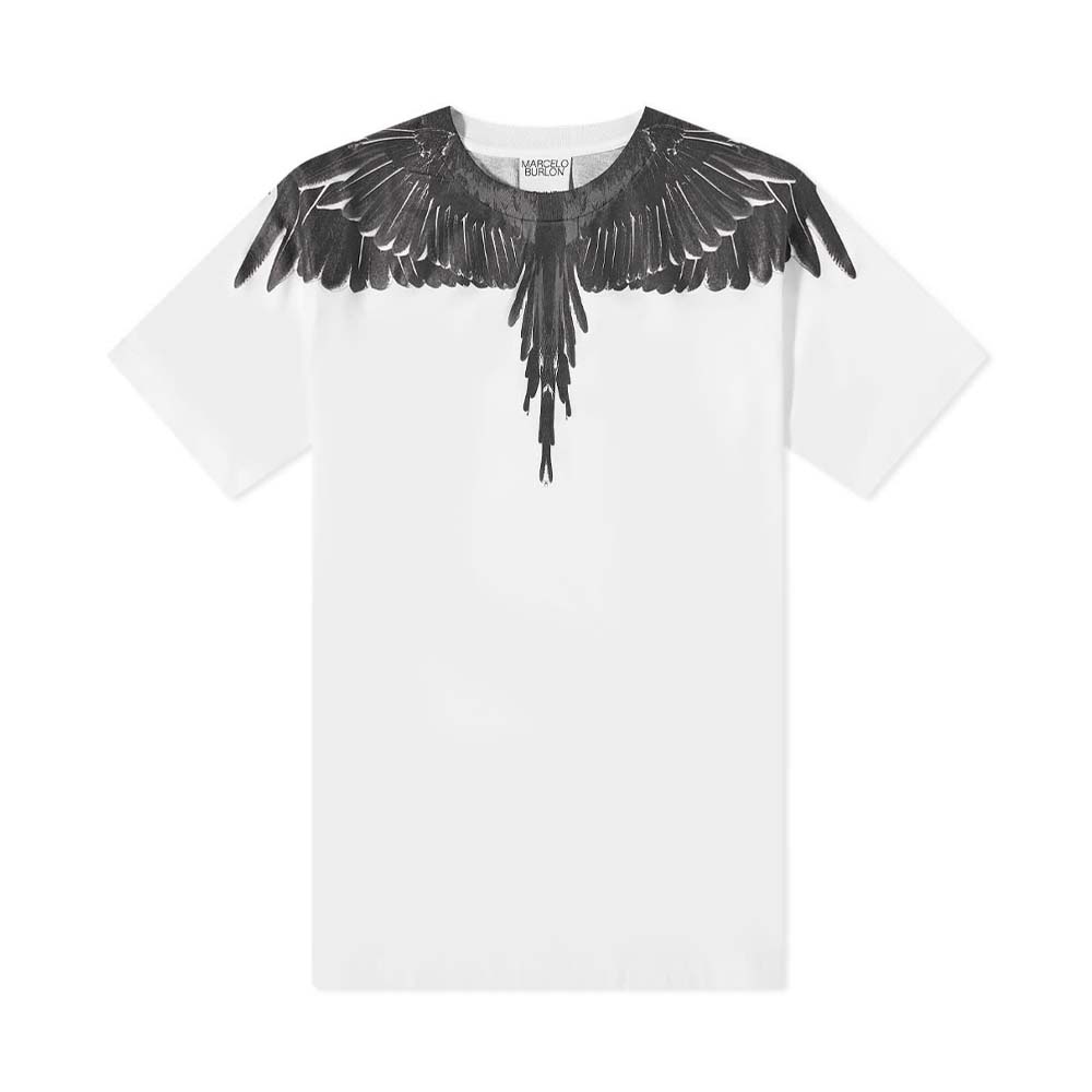 Mrcelo Burlon SS22 Men Icon Wings Regular Tee White/Black