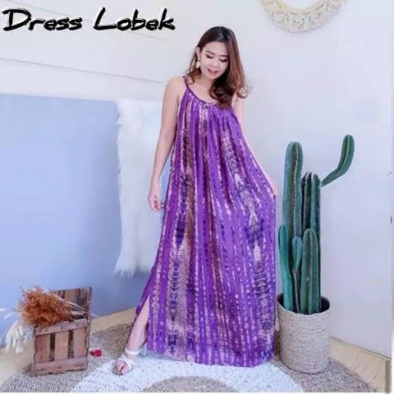 Daster Dress Lobek Panjang Bali-LB - UNGU