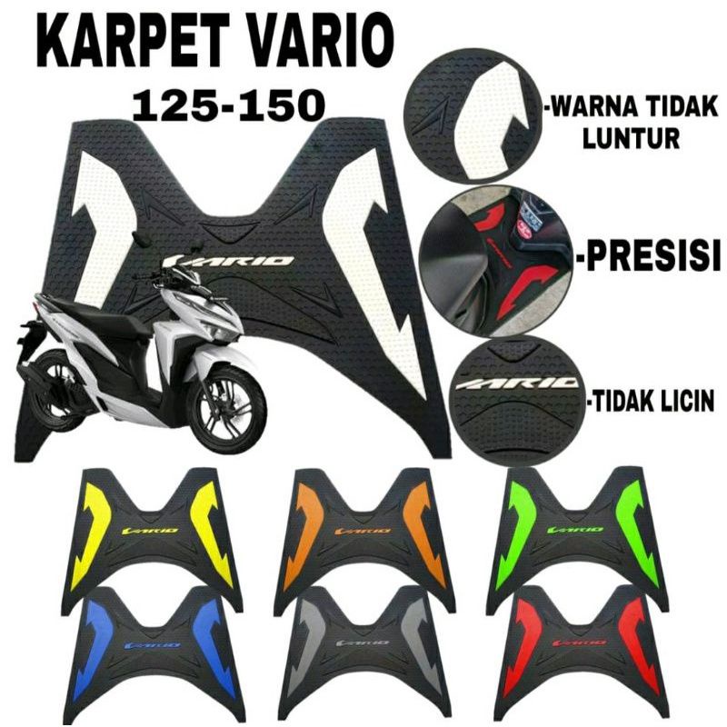 Karpet Motor Vario 125  - 150 New tahun 2018-2019-2020-2021-2022 Alas Kaki Vario terbaru - Keset mot