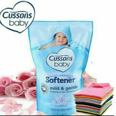 Cussons Baby Softener Mild &amp; Gentle, Soft Floral - Cussons Pelembut &amp; Pewangi Pakaian Bayi 1500ml