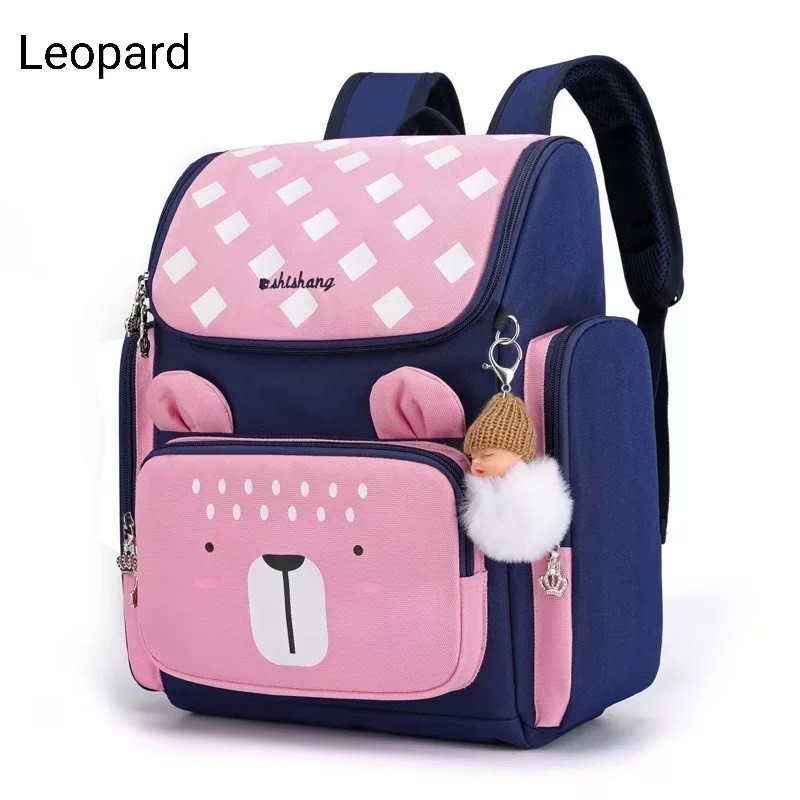 Tas Ransel Sekolah Anak Laki Laki Perempuan Motif Beruang Lucu