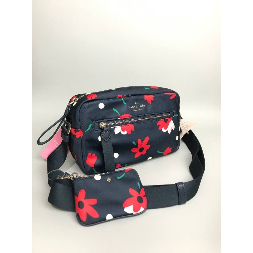 Kate Spade Camera Bag Chelsea Whimsy Floral Nylon
