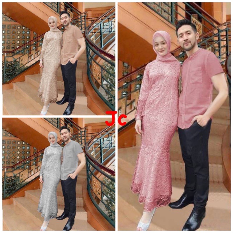 JC/ZR- Couple ayudi / Baju pasangan pesta / Baju pasangan Muslim Kondangan / Baju pasangan Lebaran