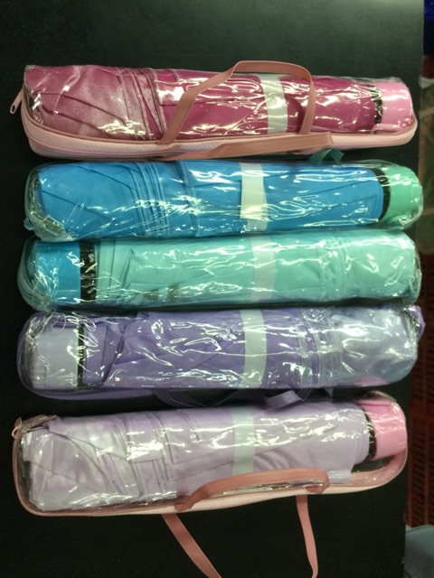 MURAH Payung Lipat Motif Kotak Kotak / polos 25cm Diameter 96cm