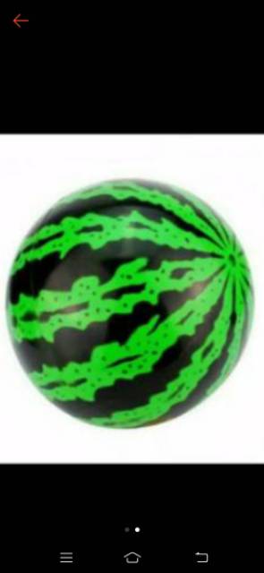 Mainan Bola Anak&quot; Buah Semangka Diameter 20cm