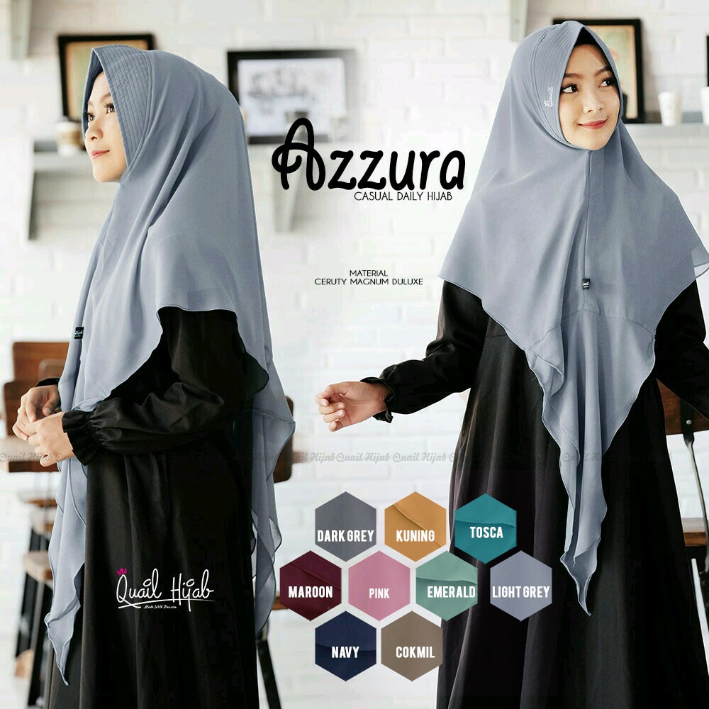 AZZURA QUAIL | HIJAB INSTAN QUAIL - ORIGINAL QUAIL HIJAB