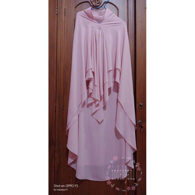 Preloved khimar 2 layer