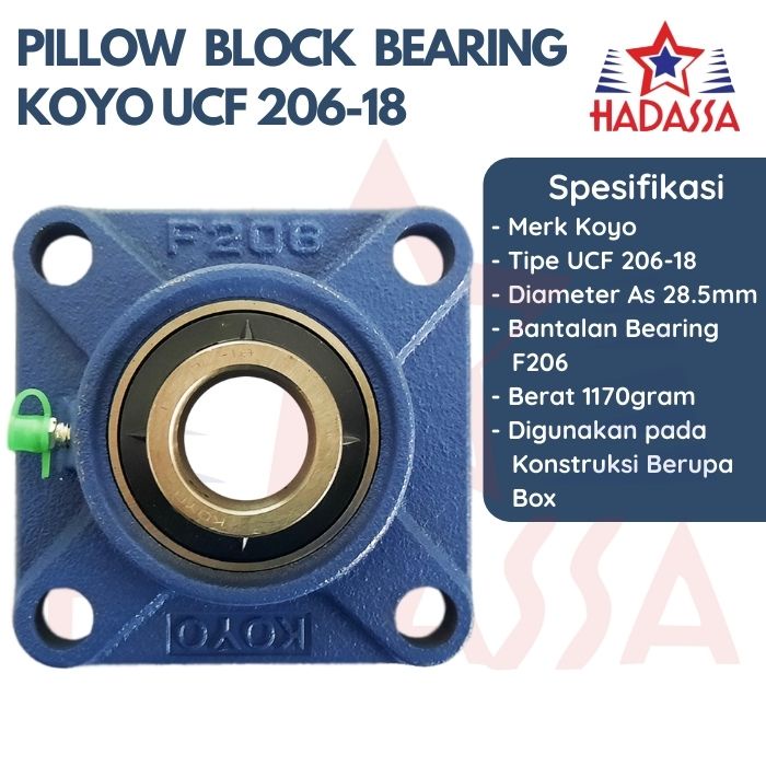 Pillow Block Bearing Koyo UCF 206-18