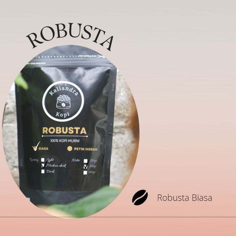

Kopi Robusta bubuk murni premium