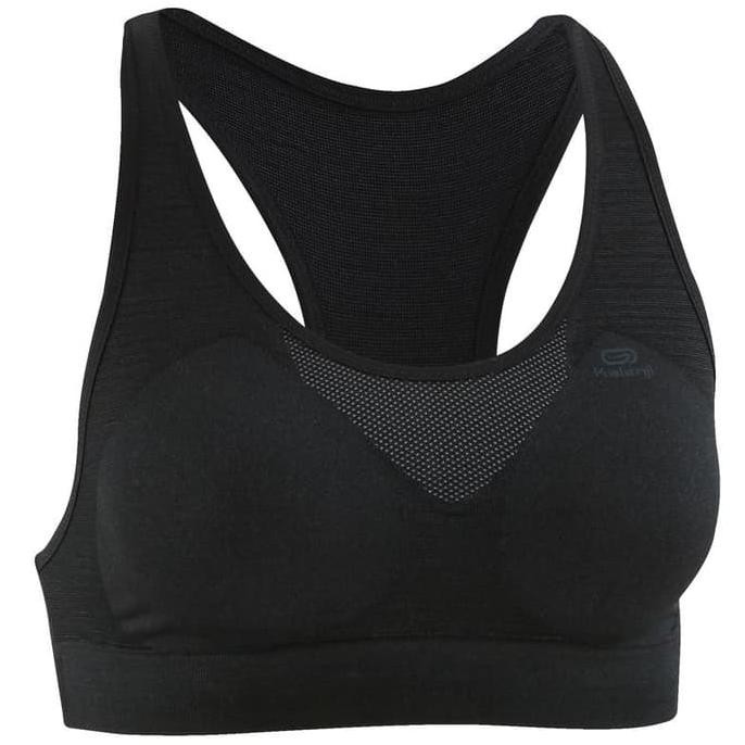 Kalenji Sports Bra First Top Bra Black Decathlon - XS