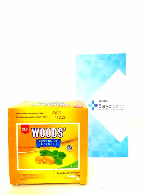 Woods Permen Peppermint isi 6 butir