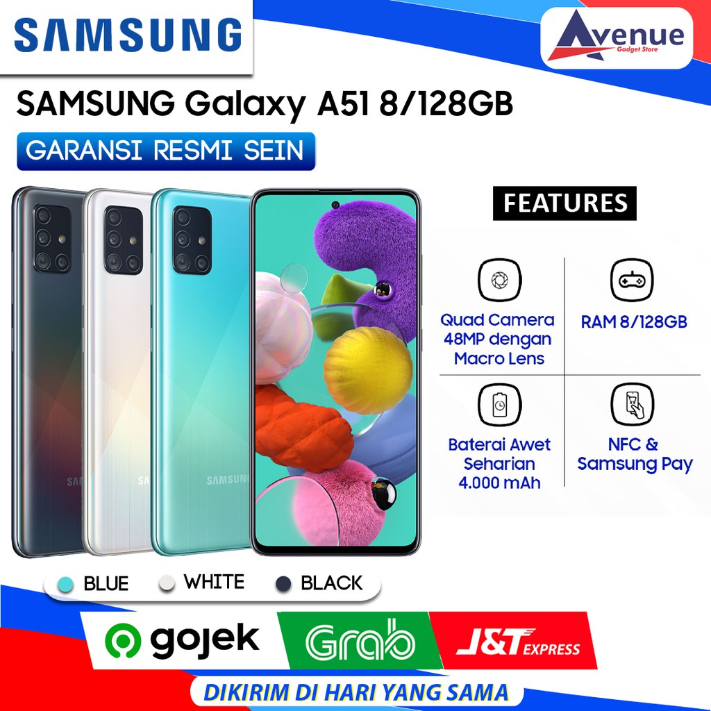 HP SAMSUNG GALAXY A51 8/128GB GARANSI RESMI SEIN PROMO MURAH | Shopee