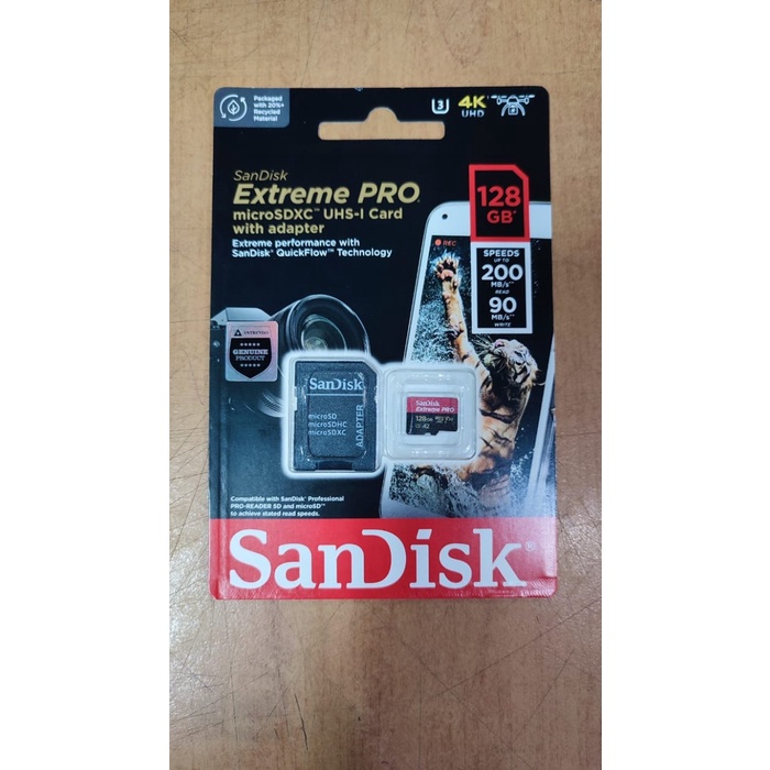 Sandisk MicroSD Extreme Pro 128GB A2 - 200MB/s