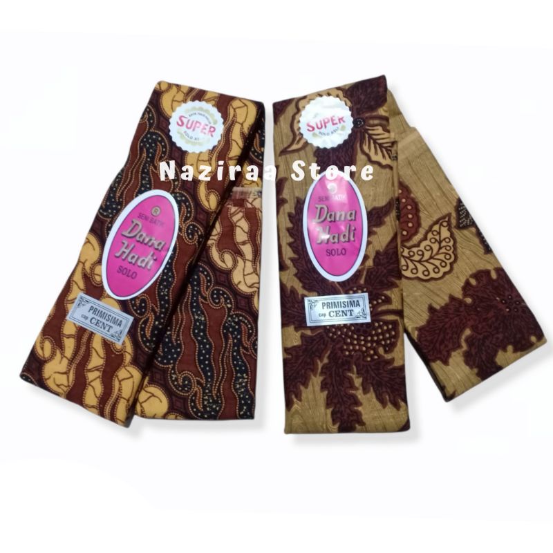 3 Pcs Kain Batik Dana Hadi Kain Panjang Batik Tapih Jarit Halus Solo Asli