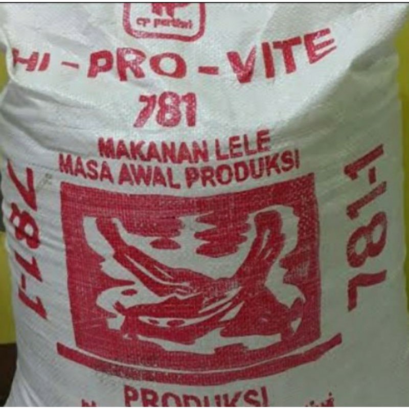 Pakan Makanan Lele Gurame Nila Pelet Hi Provit 781-1 repack 1 kg