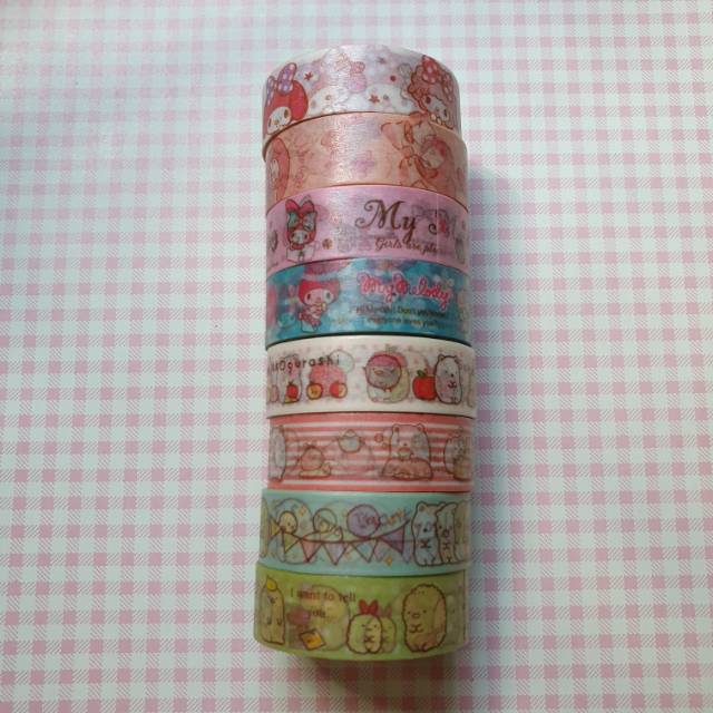 

washi tape sample for scrapbook and journal ( per meter )