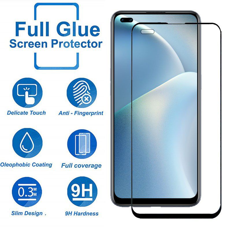 Tempered Glas anti gores Tg full Oppo Reno 4F