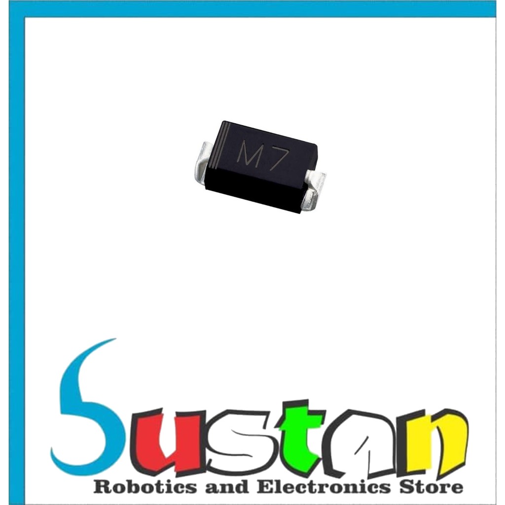 Jual Dioda 4007 1N4007 M7 SMD Rectifier Diode 1A 1000V Axial Silicon ...