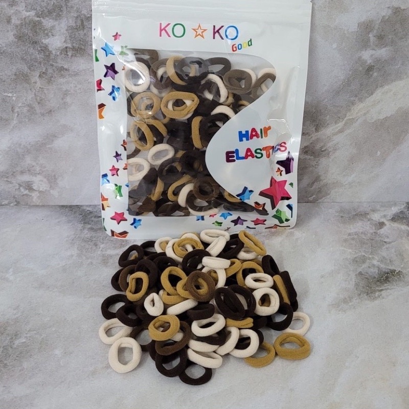 IKAT RAMBUT / KUNCIRAN KOREA TOWEL DONAT POUCH MIX WARNA