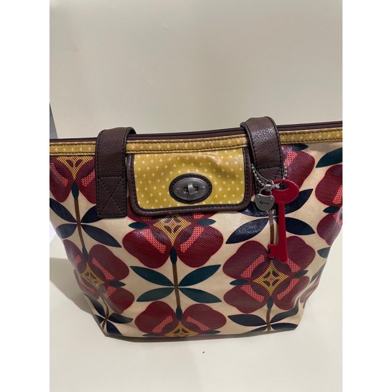Preloved Fossil Keyper Tote