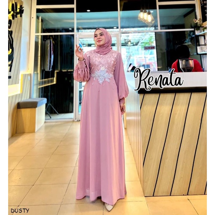 RENATA gamis pesta muslimah