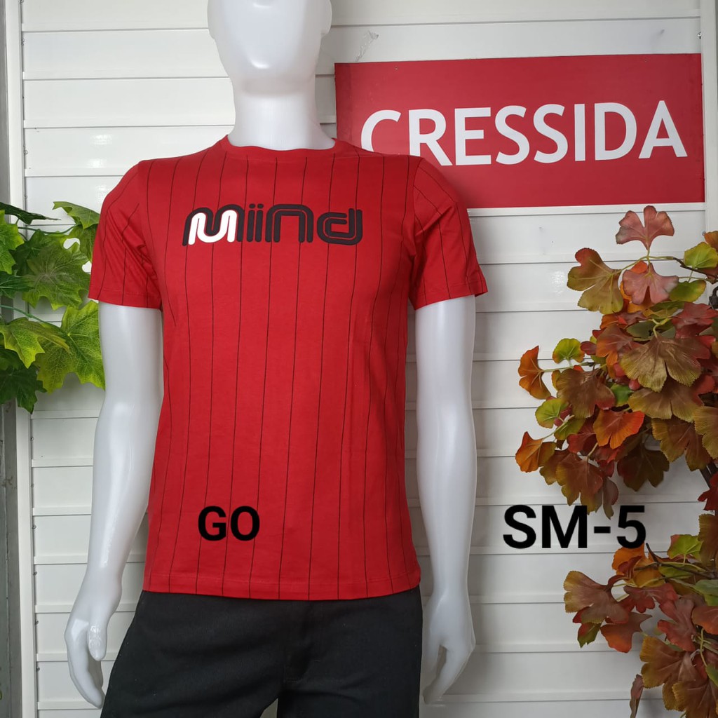 gof XL CRESSIDA KAOS (SLIMFIT) Pakaian Pria Atasan Kaos Oblong Casual Santai Original Lengan Pendek