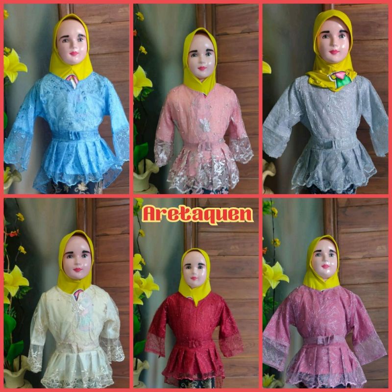 Kebaya Aurora Tille Anak Kebaya modern atasan saja terlaris termurah kebaya anak