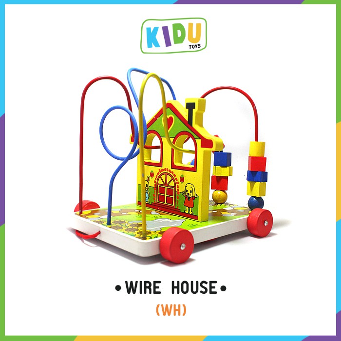 Mainan Anak Edukasi Motorik Kayu Edukatif / Mainan Wire Alur / Mainan Wire Anak Games Kidu Toys