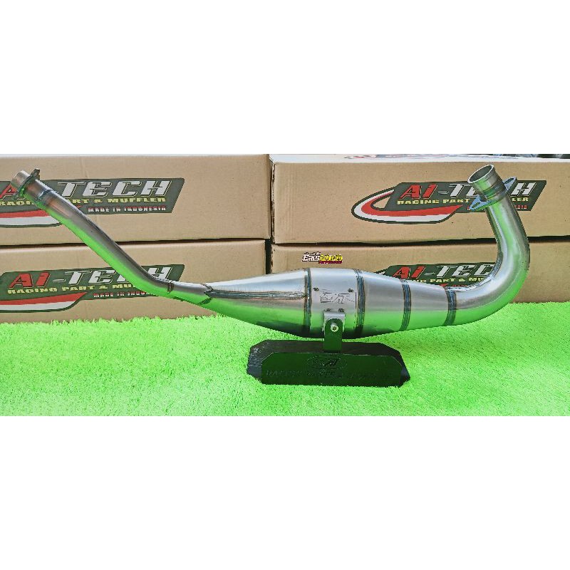 PERUTAN KNALPOT NINJA R SS DAN RR ORIGINAL AITECH MUFFLER PERUTAN KNALPOT STAINLESS AITECH PERUTAN K