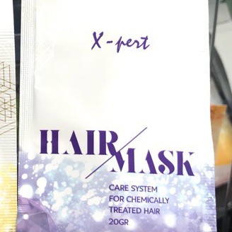 X-PERT HAIR MASK CHEMICALLY UNGU SACHET 20GR
