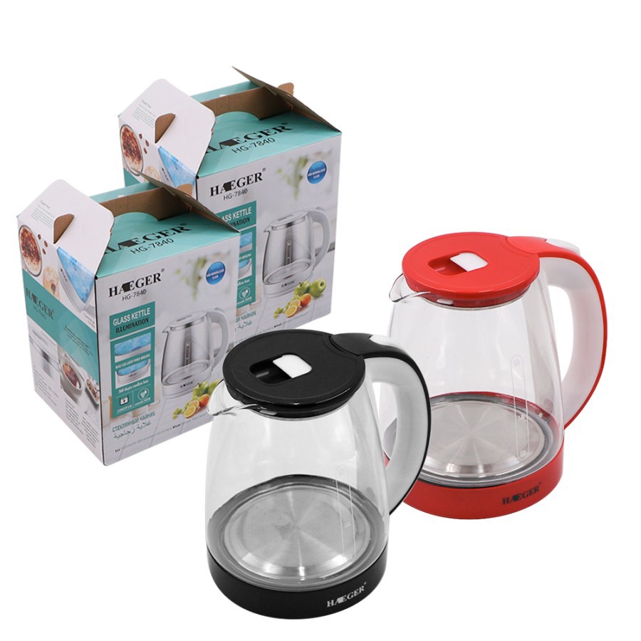 Jual Ketel Listrik Teko Elektrik 2 Liter Kettle Listrik Kaca Transparan Stainless Steel 2 Liter 1190