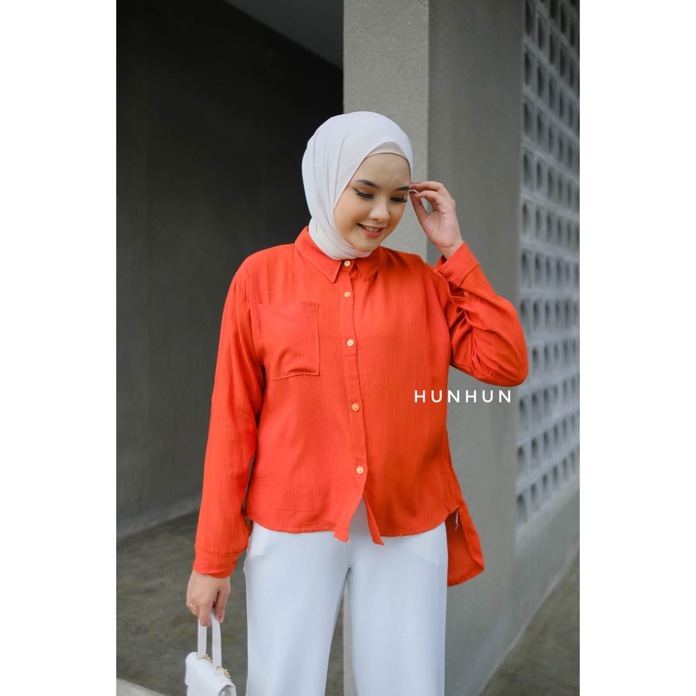 (Crinkle) Kemeja Basic Crinkle Pocket Premium