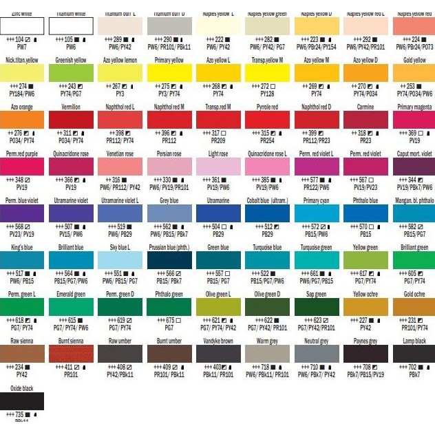 

AMSTERDAM ACRYLIC PAINT 20ML STANDARD SERIES 80 WARNA / CAT AKRILIK