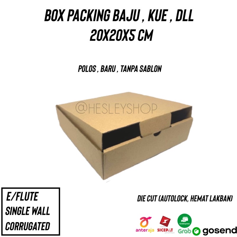 

Box packing | Kardus packing Baju olshop 20x20x5 cm