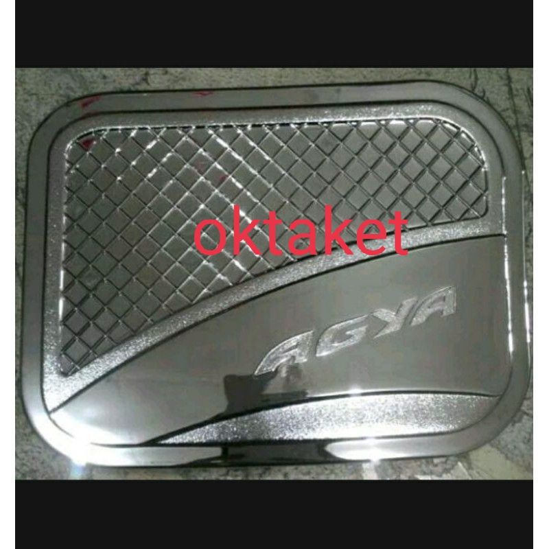 tank cover Toyota Agya exclusive chrome