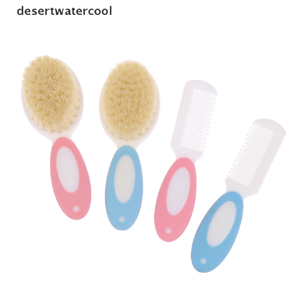 Deid 2pcs / set Sisir Rambut Portable Lembut Untuk Bayi Newborn