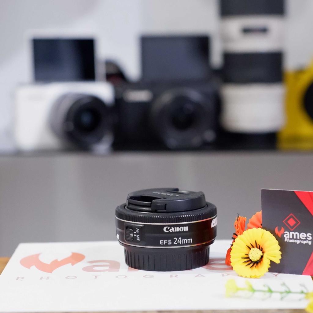 Lensa CANON 24mm For Kamera DSLR apsc canon -Lensa Fix wide