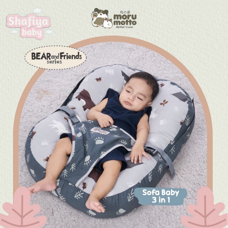 Moru Motto Baby Sofa 3 in 1 Jumbo Dialogue Premium Sofa Bayi MoruMotto