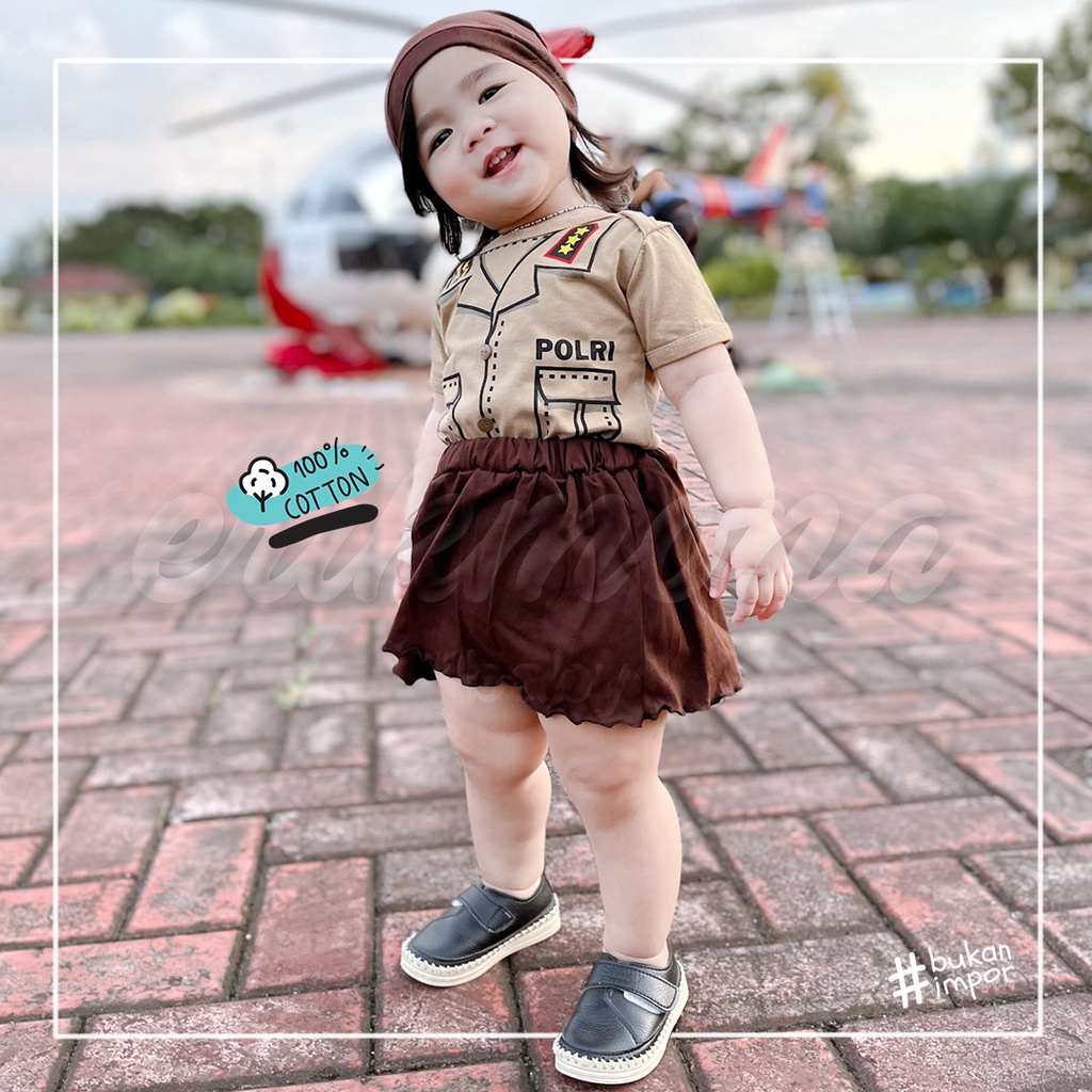 ❤️jumper bayi baju bayi lucu karakter polisi police baju anak