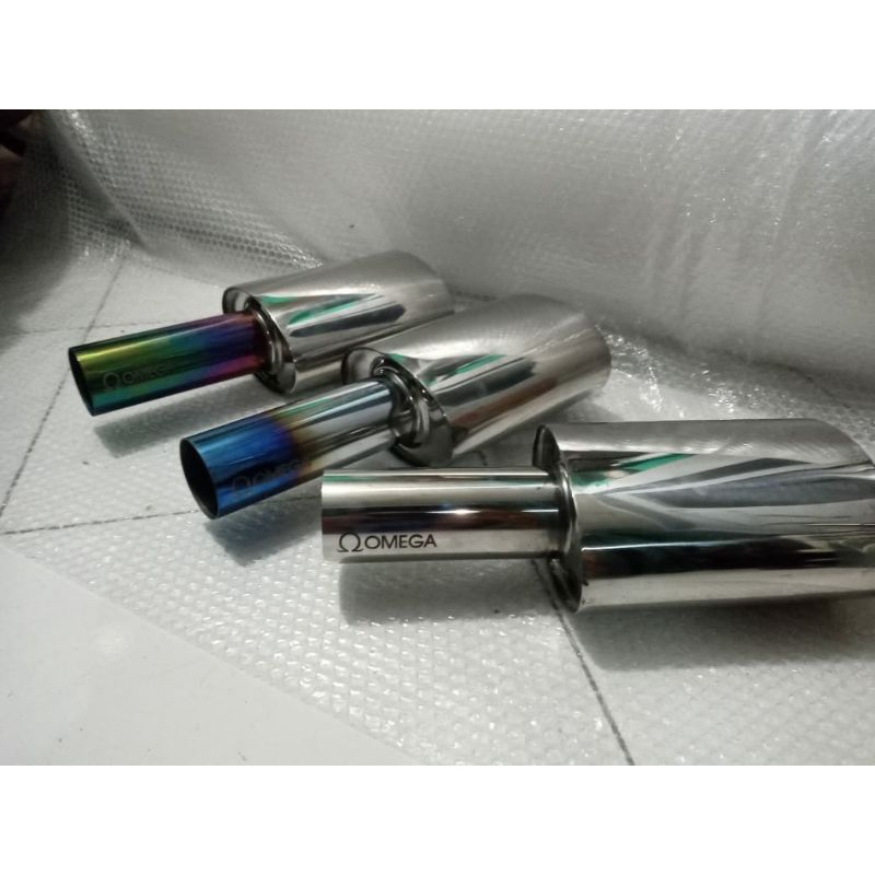 Knalpot Mobil Racing Omega type suara Bass Alus dan Bass Kering cocok untuk semua type mobil berbaha