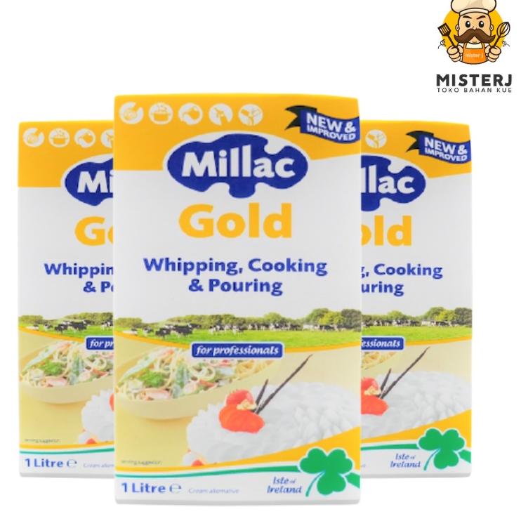

(PROMO M8Q44) Millac Gold Whipping Cooking, and Baking 1 Lt/ Whipping Cooking Millac Gold 1 Lt ✱