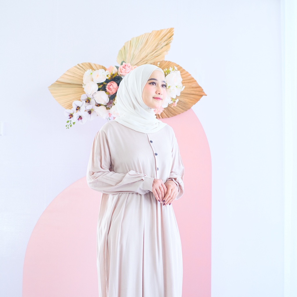 (DBY) GAMIS MIDI NASSELA OVERSIZE DAILY BUSUI DRESS WANITA RAYON