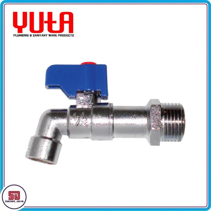 Yuta BCB Bibcock Kran Tembok Keran Metal BC 1/2&quot; 3/4&quot;