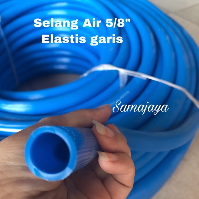 Selang air Elastis  5/8” Motif garis. Lebih tebal . Selang taman selang air. Selang puso .